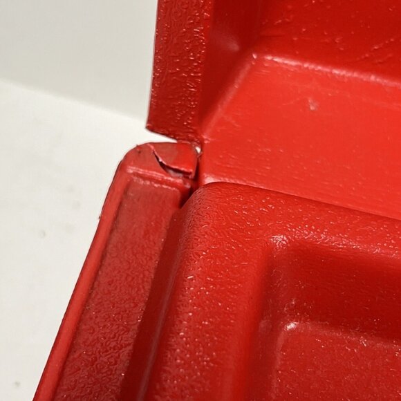 Vintage Red Lego Carry Case Storage Box Made in USA 17x9x5 - Picture 6 of 7